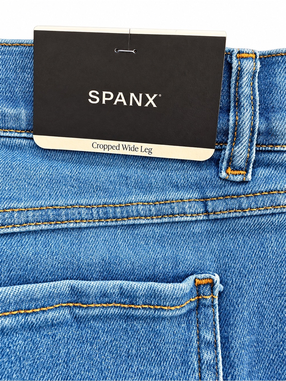 SPANX Women's Cropped Wide Leg Jeans - Light Blue